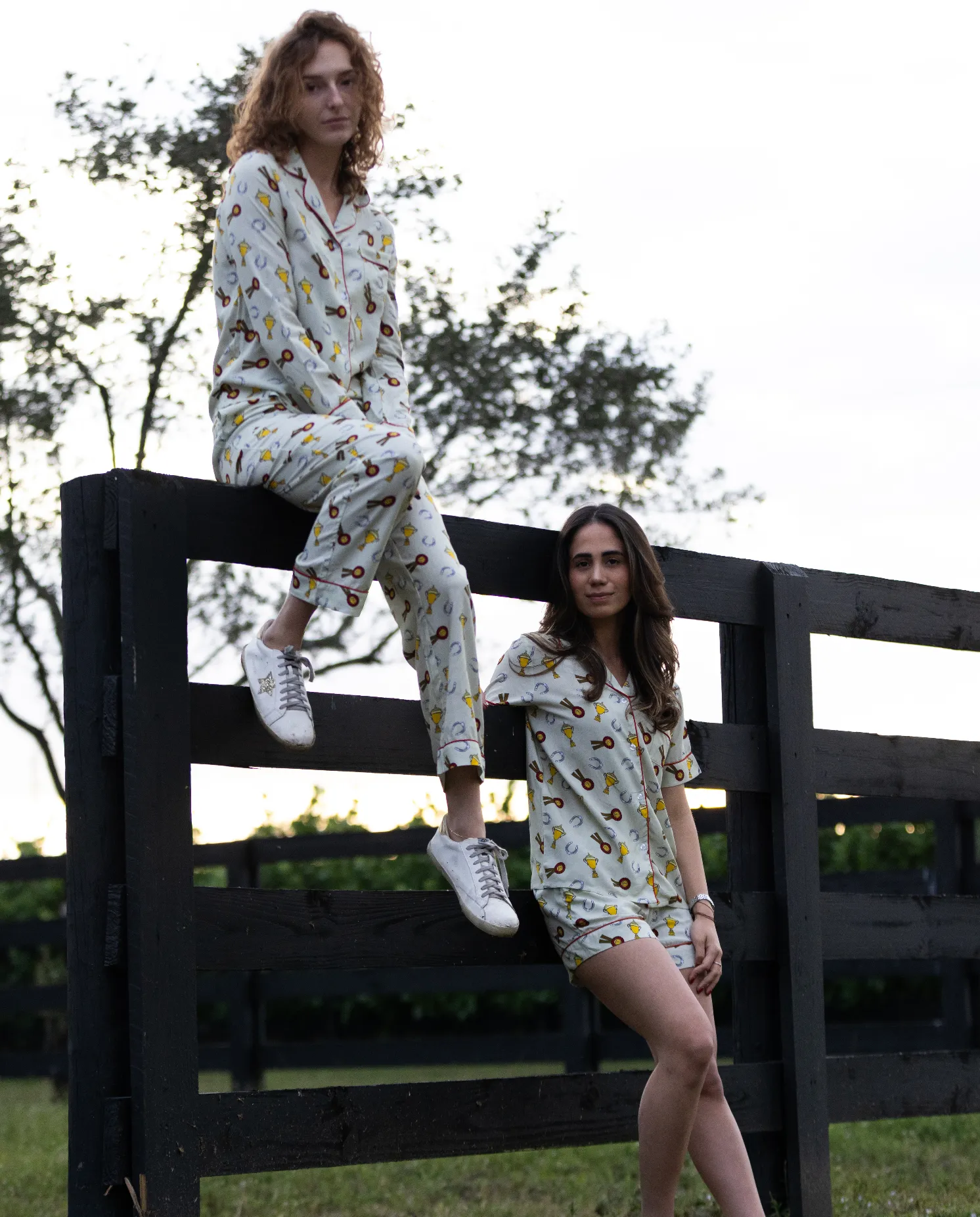 Layla Pajama Shirt – Equestrian Bamboo Loungewear - Image 5