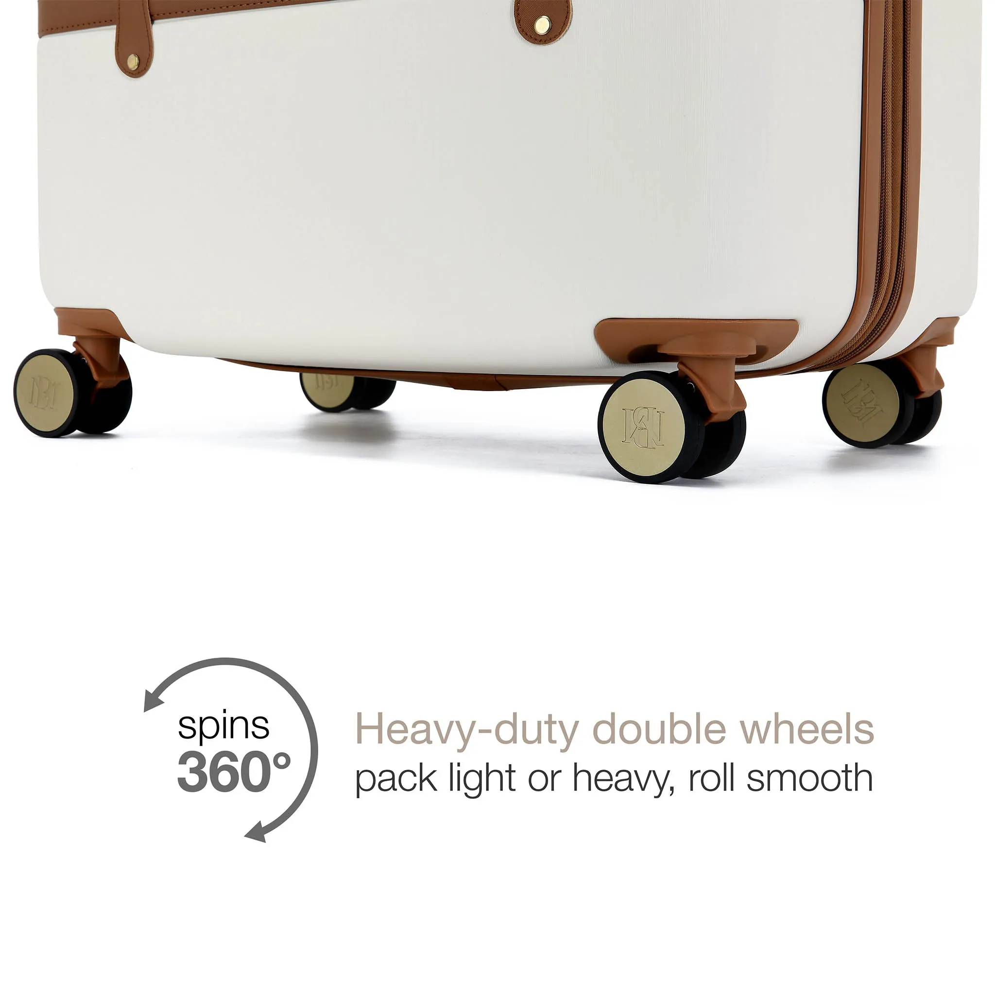 Grace 3 Piece Expandable Retro Luggage Set - Image 6